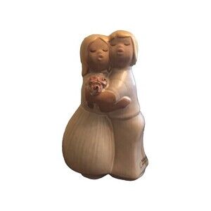 JIE Gantofta Sweden Wedding Couple Pottery Hugging Figurine‎ Sculpture